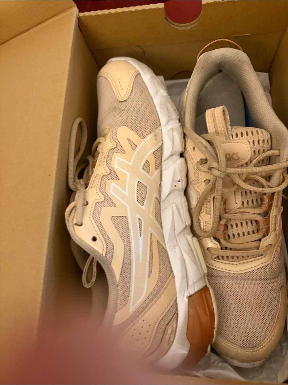 ASICS Women's Nude/Tan Athletic Sneakers